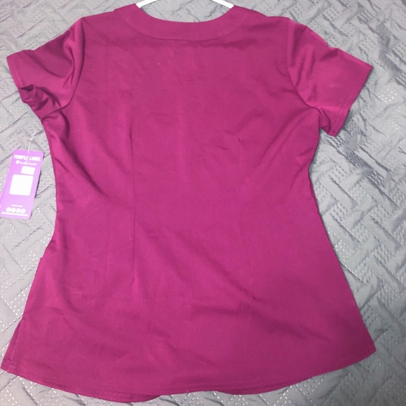 Purple Label by healing hands scrub top - Picture 2 of 3